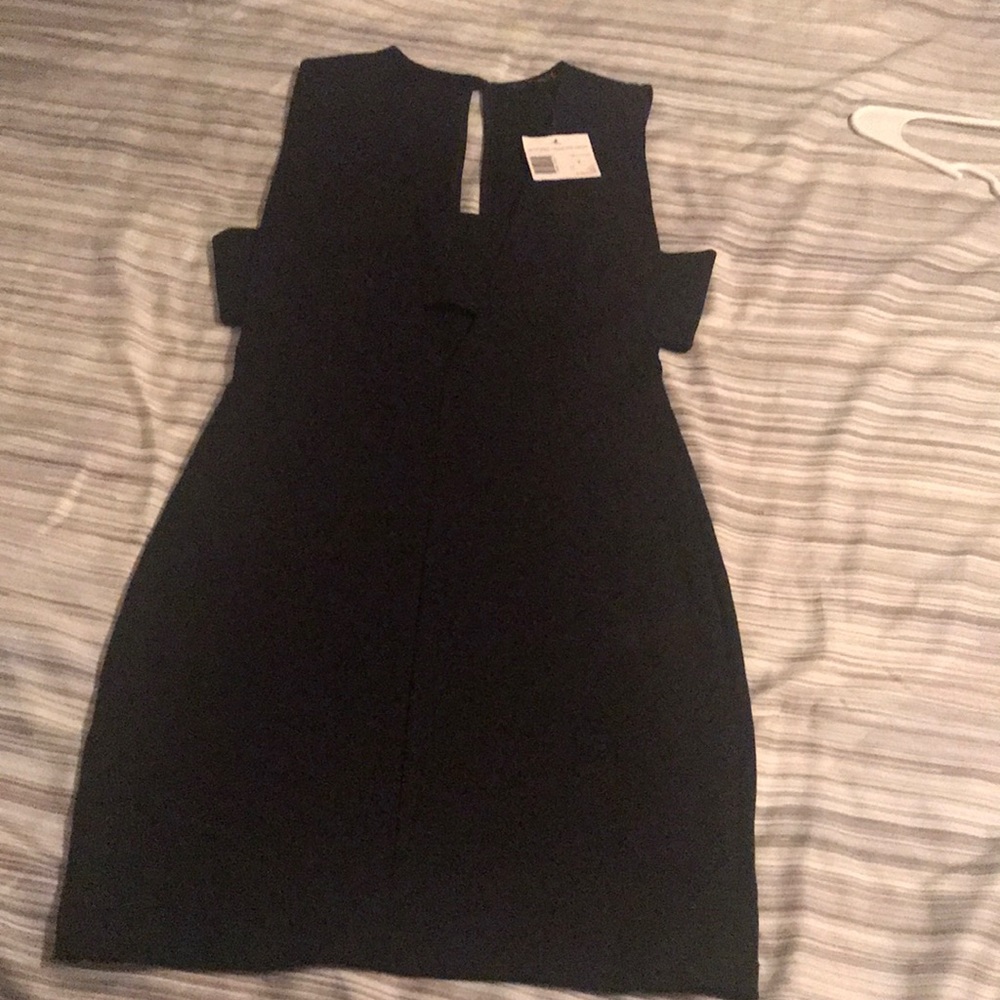 NWT Guess Jamila Deep bandage black fitted dress